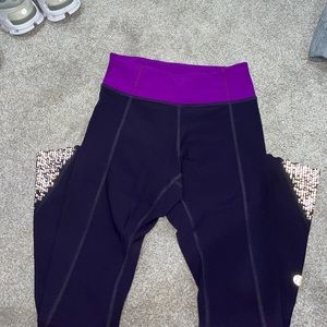 Lululemon 25 inch purple reflective leggings